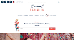 Desktop Screenshot of businessofeminin.com